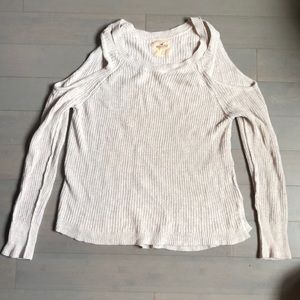 Open shoulder sweater